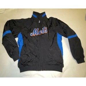 NY Mets Majestic Thema Base Youth XL Zip Front Jacket